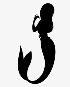 Silhouette Mermaid Mermaid Tail - Sirena Vector Png, Transparent Png, Transparent PNG