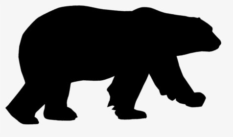 Clipart Pictures Of Grizzly Bear - Polar Bear Silhouette Clip Art, HD Png Download, Transparent PNG
