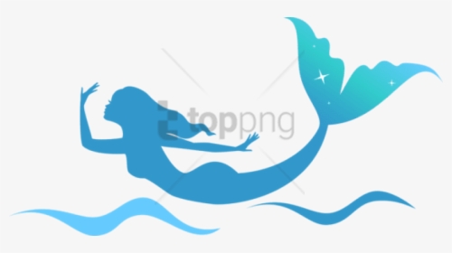 Mermaid Silhouette Png - Mermaid Png, Transparent Png, Transparent PNG