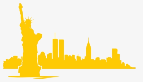 Greater Than The Entire Population Of New York City - New York Skyline Silhouette With Twin Towers, HD Png Download, Transparent PNG
