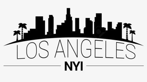 Transparent Los Angeles Silhouette Png - Silhouette Los Angeles Skyline, Png Download, Transparent PNG