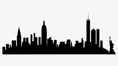 New York Skyline Silhouette Transparent, HD Png Download, Transparent PNG