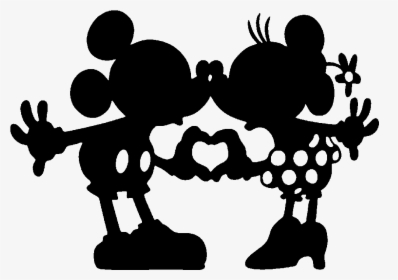 Minnie Mickey The - Mickey Minnie Mouse Silhouette, HD Png Download, Transparent PNG