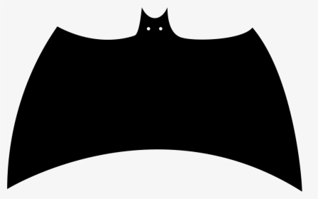 Bat Black Silhouette Variant With Extended Wings, HD Png Download, Transparent PNG