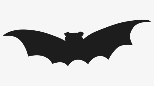 Halloween Bat Silhouette Template - Printable Bats For Halloween, HD Png Download, Transparent PNG