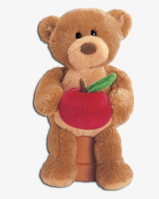 Gund Thinking Of You Teddy Bear Teacher With Apple - Stuffed Toy, HD Png Download, Transparent PNG