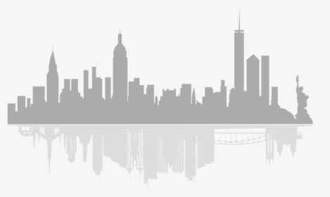 Silhouette New York Skyline Drawing, HD Png Download, Transparent PNG