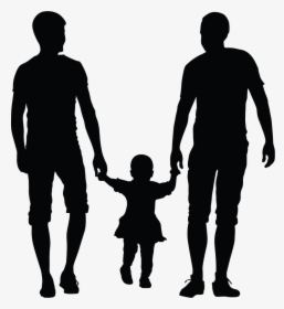 Transparent Kids Playing Silhouette Png - Lesbian Family Silhouette, Png Download, Transparent PNG