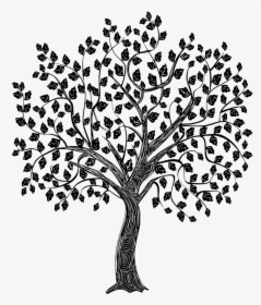 Tree Branch Silhouette Lineart - Micro Creche La Foret Enchantée Logo, HD Png Download, Transparent PNG