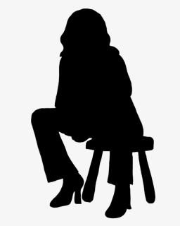 Silhouettes Of People - Sitting Silhouette Person Png, Transparent Png, Transparent PNG