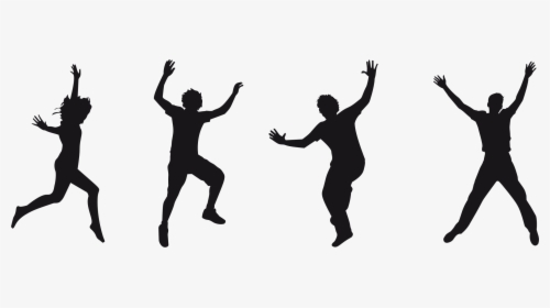 Silhouette Jumping For Joy, HD Png Download, Transparent PNG