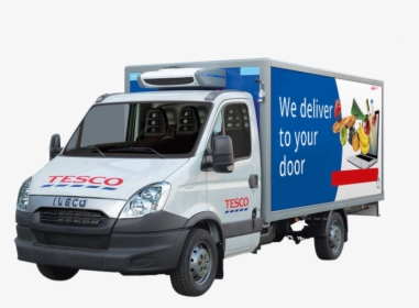 Food Tesco Delivery Motor Vehicle Transport - Tesco Delivery Van Png, Transparent Png, Transparent PNG