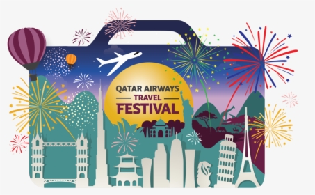 Qatar Airways Travel Festival 2018, HD Png Download, Transparent PNG
