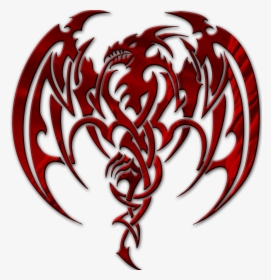 Dragon Symbol - Tribal Dragon Red, HD Png Download, Transparent PNG