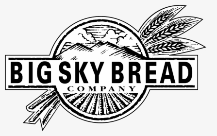 Big Sky Bread 01 Logo Black And White - Big Sky Bread Company, HD Png Download, Transparent PNG