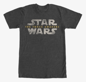 Mens Star Wars Force Awakens Logo T-shirt - Star Wars Themed School Shirts, HD Png Download, Transparent PNG