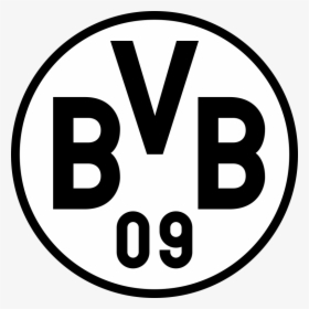 Bvb Dortmund Logo Png , Png Download - Borussia Dortmund Logo Black And White, Transparent Png, Transparent PNG