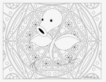 Adult Pokemon Coloring Page Bellsprout - Adult Coloring Pages Pokemon, HD Png Download, Transparent PNG