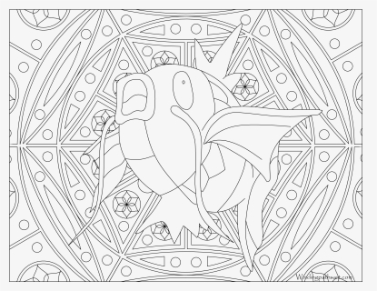 #129 Magikarp Pokemon Coloring Page - Pokemon Coloring Pages For Adults, HD Png Download, Transparent PNG