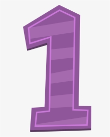 purple number 1 with crown