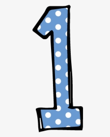 Birthday-candle - Number 1 Clipart Polka Dot, HD Png Download, Transparent PNG