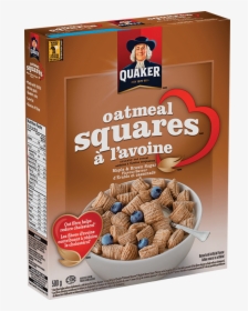 Quaker® Oatmeal Squares™ Maple & Brown Sugar Flavour - Quaker Oat Bran Squares Cereal, HD Png Download, Transparent PNG