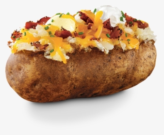 Potato Png - Baked Potatoes - Baked Potato With Onion Sour Cream And Bacon, Transparent Png, Transparent PNG