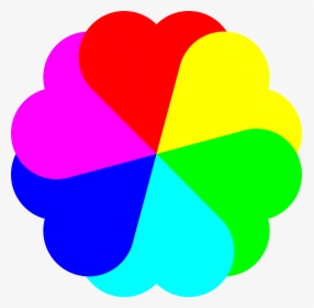 Coloring Book Computer Icons Rainbow Heart - Colours Clipart, HD Png Download, Transparent PNG