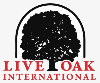 Liveoak-logo Red - Blk - Halftrans - Live Oak International Logo, HD Png Download, Transparent PNG