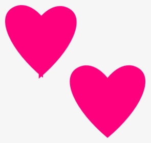 Hot Pink Heart Transparent, HD Png Download, Transparent PNG