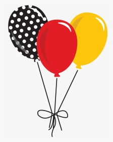 Balloons Transparent Mickey Mouse - Baloes Minnie Vermelha Png, Png Download, Transparent PNG