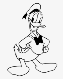 Donald Duck Coloring Pages For Kids - Donald Duck Coloring Pages, HD Png Download, Transparent PNG