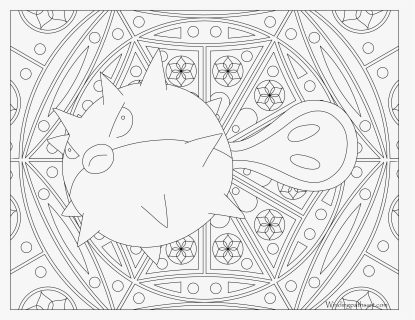 Transparent Fish Drawing Png - Pokemon Adult Coloring Pages, Png Download, Transparent PNG