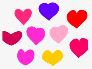 Pics Of Cartoon Hearts - 7 Hearts Clip Art, HD Png Download, Transparent PNG