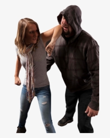 Woman Fighting Off Attacker With Krav Maga - Fun, HD Png Download, Transparent PNG