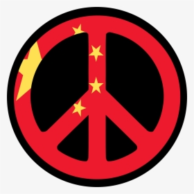 China Flag Peace Symbol Fav Chinese New Year 555px - New Peace Symbol, HD Png Download, Transparent PNG