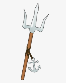 Trident Of Poseidon Drawing, HD Png Download, Transparent PNG