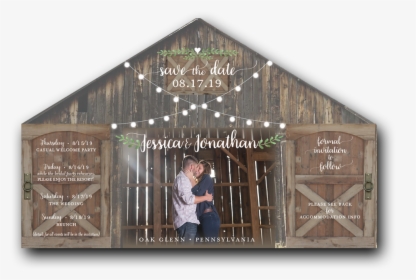 Barn Wedding Rustic Save The Date, HD Png Download, Transparent PNG