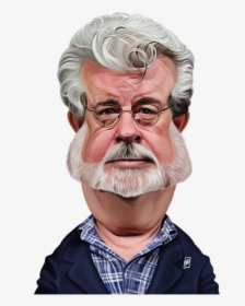 George Lucas Caricature Poster, HD Png Download, Transparent PNG
