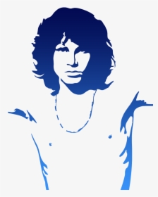 Transparent Knocking On Door Clipart - Stencil Jim Morrison Silhouette, HD Png Download, Transparent PNG
