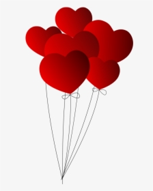 Heart Png Hd - Heart Shaped Balloons Png, Transparent Png, Transparent PNG