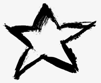 Black And White Transparent Star, HD Png Download, Transparent PNG