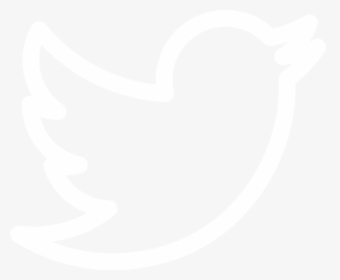 Black And White Twitter Logo Png - Twitter Logo White Outline, Transparent Png, Transparent PNG