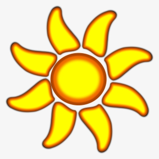 Sun With 8 Rays, HD Png Download, Transparent PNG
