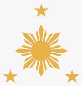 Philippine Flag Sun And Stars, HD Png Download, Transparent PNG