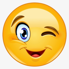 Winking Emoji Png - Wink Smiley, Transparent Png, Transparent PNG