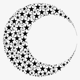 Moon And Stars Png - Crescent Moon And Stars Clipart, Transparent Png, Transparent PNG