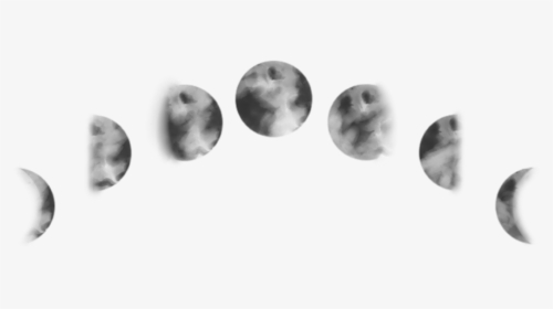 #moon #moons #png #editpng #tumblr #grunge - Phases Of The Moon Transparent, Png Download, Transparent PNG