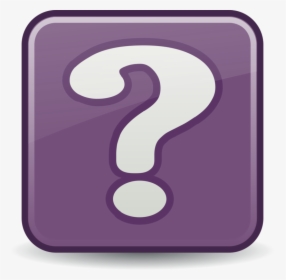 Question Mark Icon Png - Purple Square Question Mark, Transparent Png, Transparent PNG