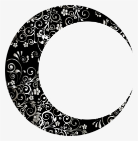 Clip Art Crescent Moon - Moon And Crescent Clip Art, HD Png Download, Transparent PNG